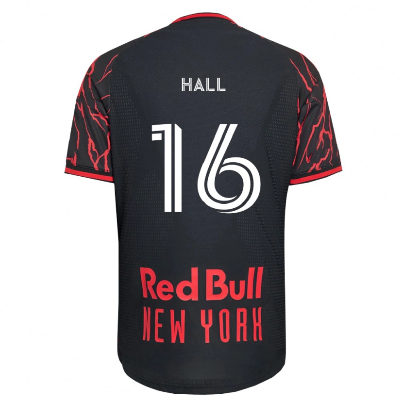 Danxen Mujer Camiseta Julian Hall #16 Rojo Negro Blanco 1ª Equipación 2026/27 La Camisa México