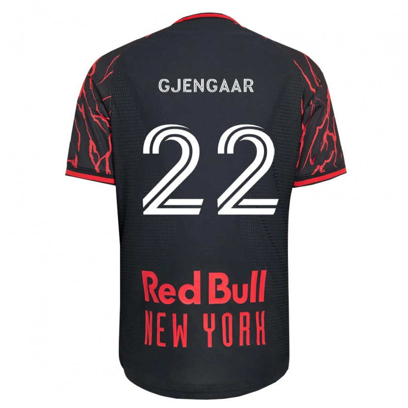 Danxen Mujer Camiseta Dennis Gjengaar #22 Rojo Negro Blanco 1ª Equipación 2026/27 La Camisa México