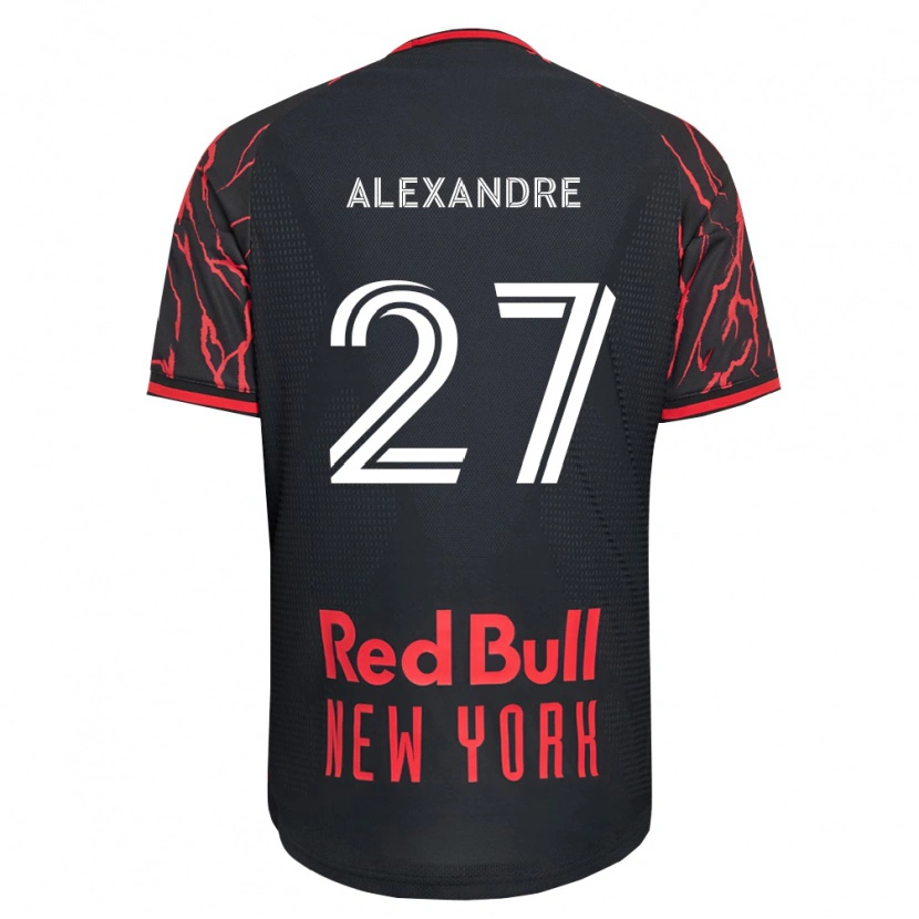 Danxen Mujer Camiseta Davi Alexandre #27 Rojo Negro Blanco 1ª Equipación 2026/27 La Camisa México