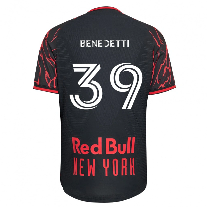 Danxen Mujer Camiseta Nehuén Benedetti #39 Rojo Negro Blanco 1ª Equipación 2026/27 La Camisa México