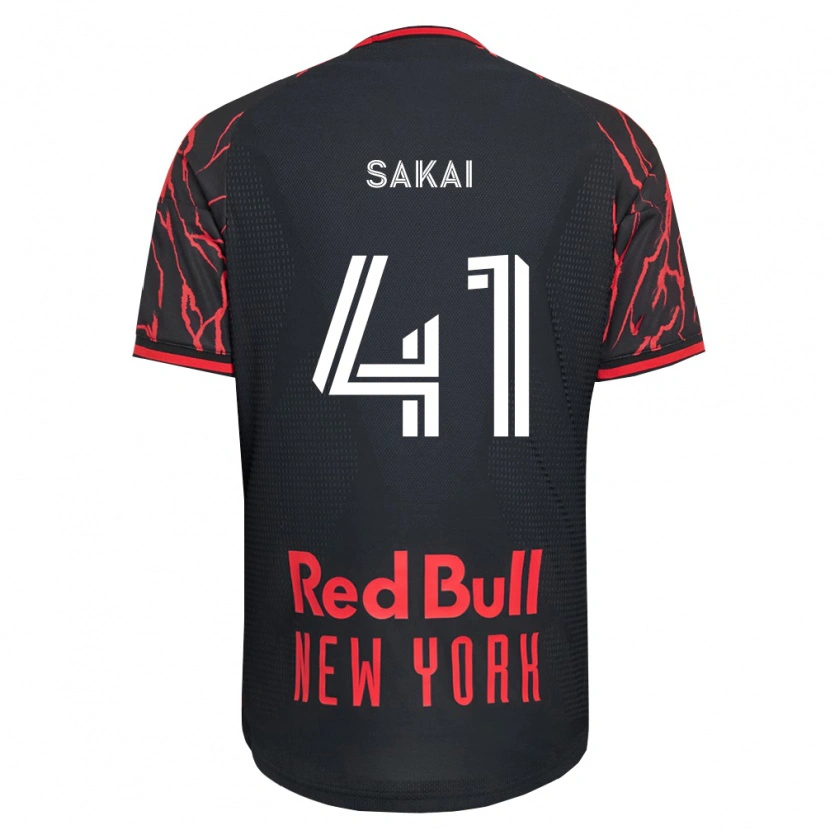 Danxen Mujer Camiseta Shunya Sakai #41 Rojo Negro Blanco 1ª Equipación 2026/27 La Camisa México