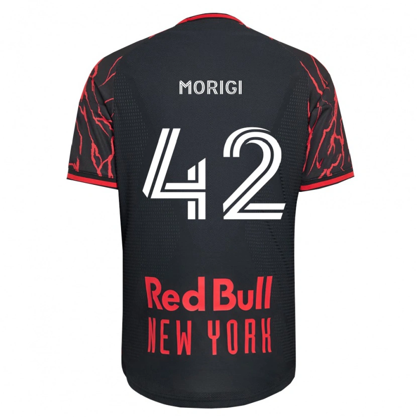 Danxen Mujer Camiseta Marco Morigi #42 Rojo Negro Blanco 1ª Equipación 2026/27 La Camisa México