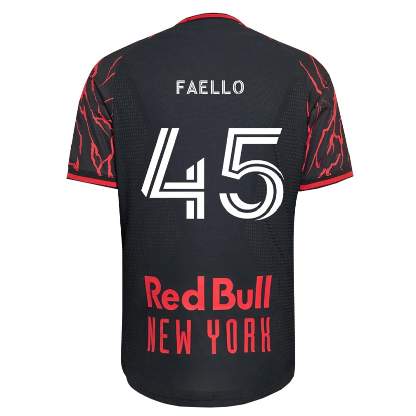 Danxen Mujer Camiseta Connor Faello #45 Rojo Negro Blanco 1ª Equipación 2026/27 La Camisa México