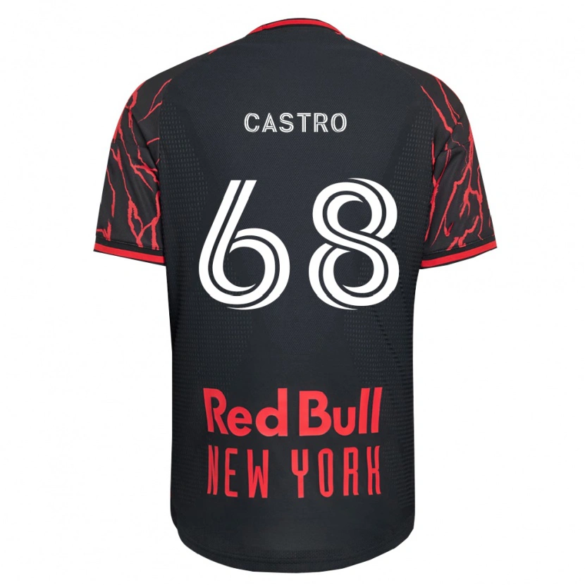 Danxen Mujer Camiseta Bradley Castro #68 Rojo Negro Blanco 1ª Equipación 2026/27 La Camisa México
