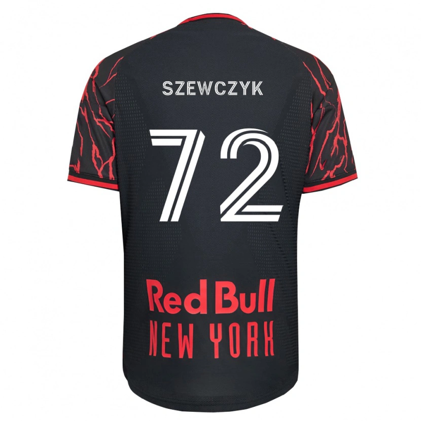 Danxen Mujer Camiseta Tobias Szewczyk #72 Rojo Negro Blanco 1ª Equipación 2026/27 La Camisa México