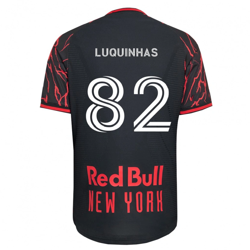 Danxen Mujer Camiseta Luquinhas #82 Rojo Negro Blanco 1ª Equipación 2026/27 La Camisa México