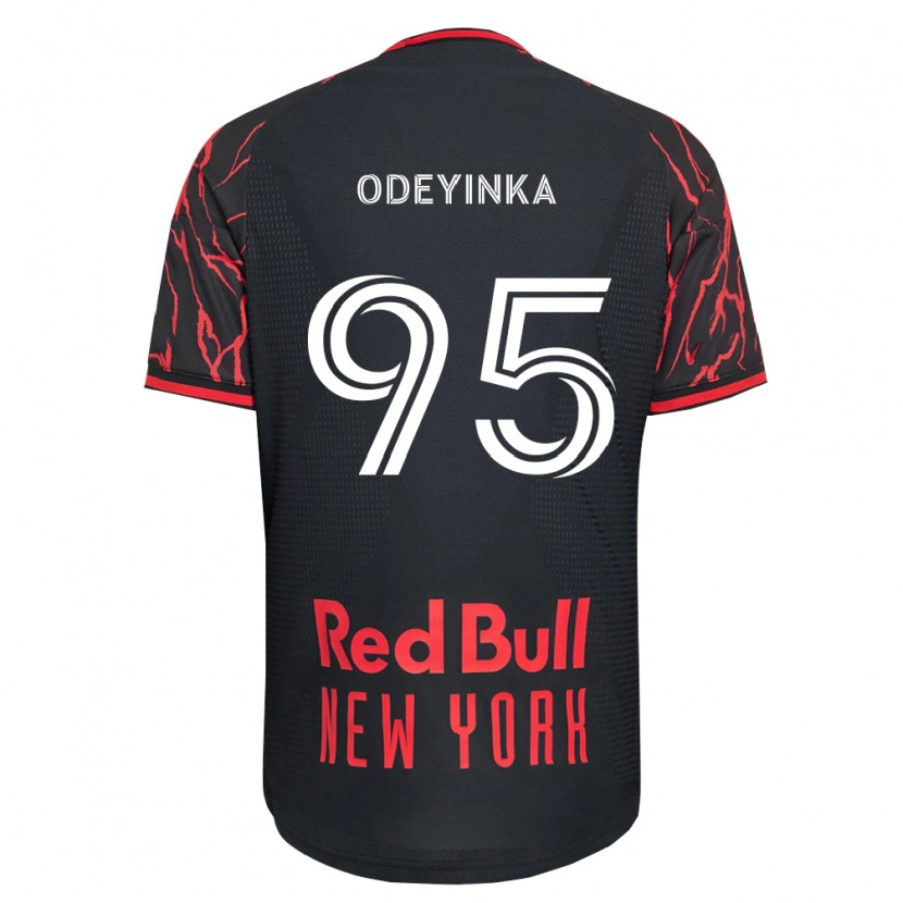 Danxen Mujer Camiseta Malik Odeyinka #95 Rojo Negro Blanco 1ª Equipación 2026/27 La Camisa México