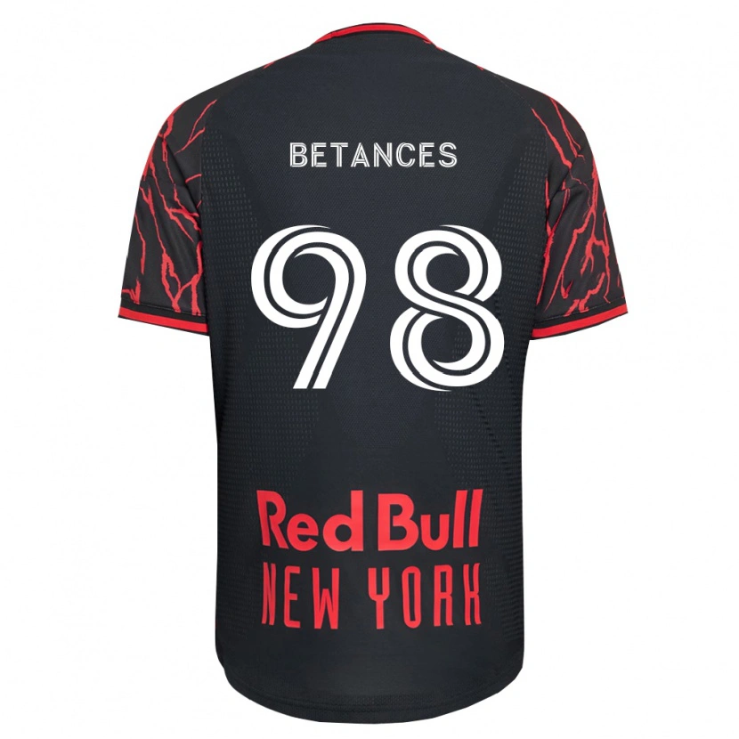 Danxen Mujer Camiseta Aidan Betances #98 Rojo Negro Blanco 1ª Equipación 2026/27 La Camisa México