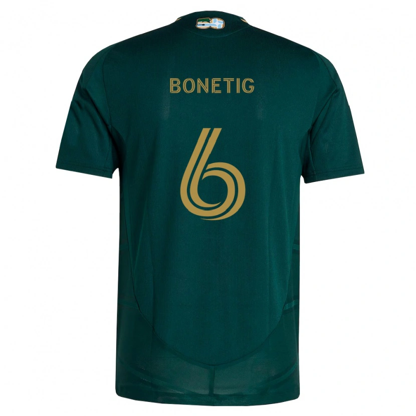 Danxen Mujer Camiseta Alex Bonetig #6 Verde Oscuro Marrón 1ª Equipación 2026/27 La Camisa México