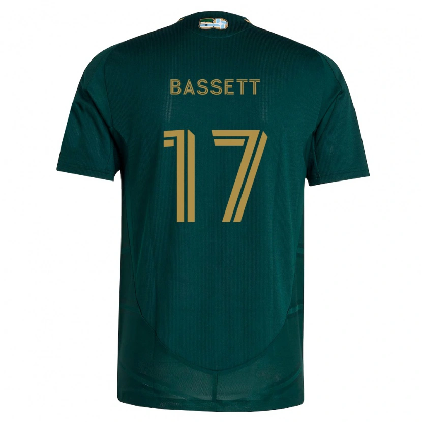 Danxen Mujer Camiseta Cole Bassett #17 Verde Oscuro Marrón 1ª Equipación 2026/27 La Camisa México