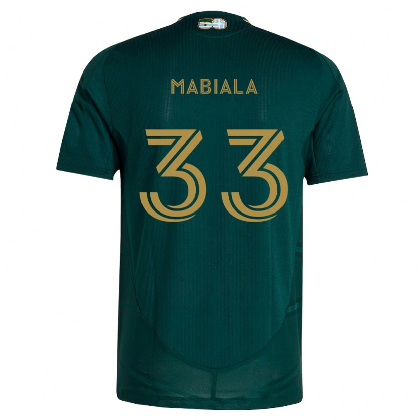 Danxen Mujer Camiseta Larrys Mabiala #33 Verde Oscuro Marrón 1ª Equipación 2026/27 La Camisa México