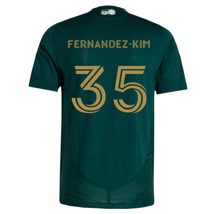 Danxen Mujer Camiseta Lucas Fernandez-Kim #35 Verde Oscuro Marrón 1ª Equipación 2026/27 La Camisa México