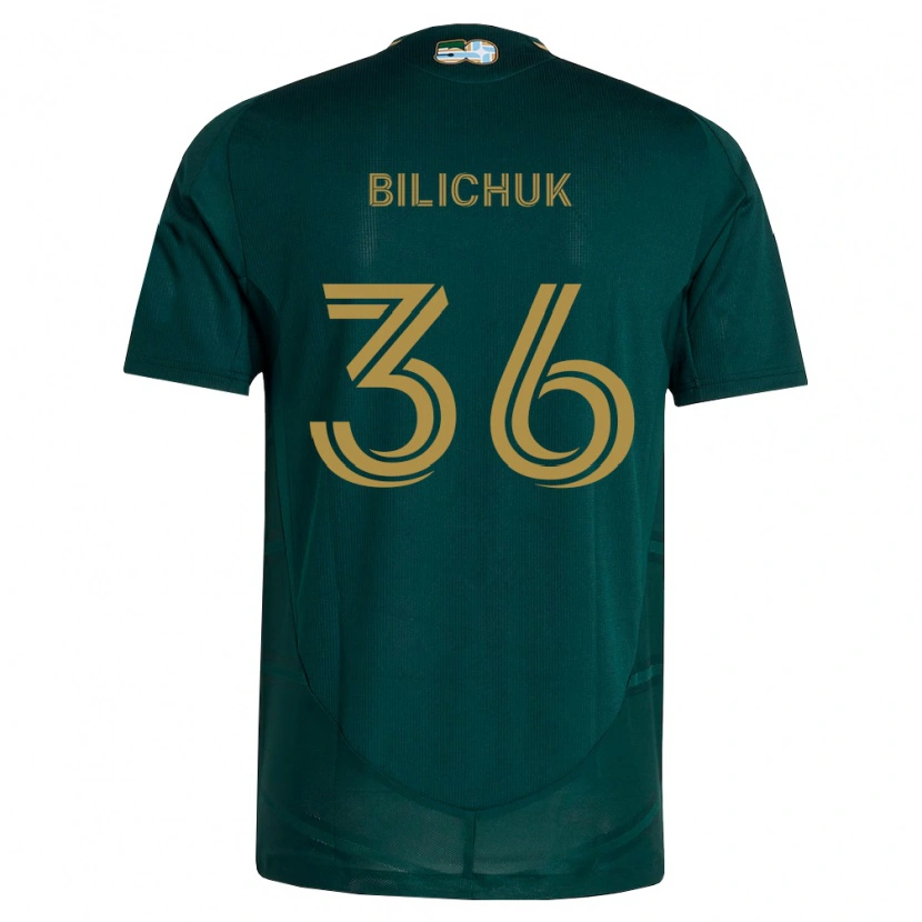 Danxen Mujer Camiseta Ryan Bilichuk #36 Verde Oscuro Marrón 1ª Equipación 2026/27 La Camisa México