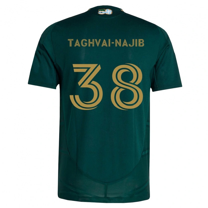 Danxen Mujer Camiseta Braxton Taghvai-Najib #38 Verde Oscuro Marrón 1ª Equipación 2026/27 La Camisa México
