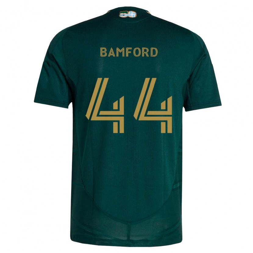 Danxen Mujer Camiseta Alex Bamford #44 Verde Oscuro Marrón 1ª Equipación 2026/27 La Camisa México