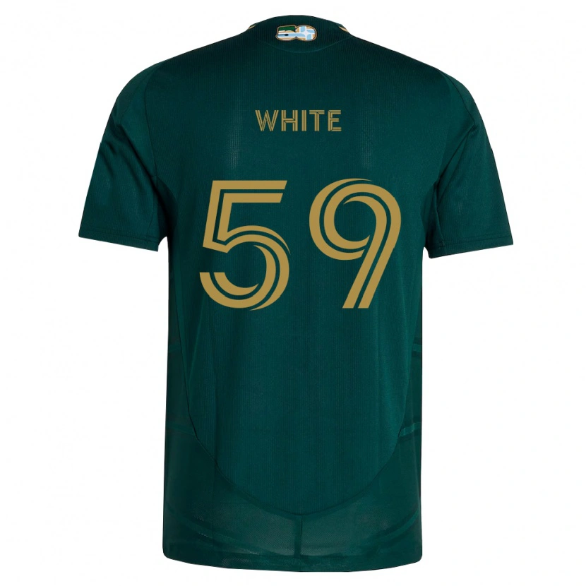 Danxen Mujer Camiseta Dario White #59 Verde Oscuro Marrón 1ª Equipación 2026/27 La Camisa México