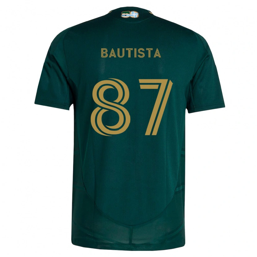 Danxen Mujer Camiseta Ricardo Bautista #87 Verde Oscuro Marrón 1ª Equipación 2026/27 La Camisa México