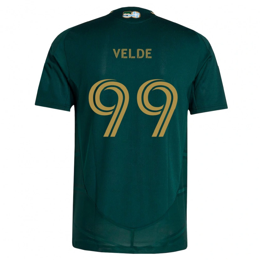 Danxen Mujer Camiseta Kristoffer Velde #99 Verde Oscuro Marrón 1ª Equipación 2026/27 La Camisa México