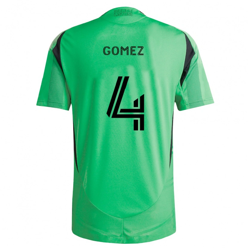Danxen Mujer Camiseta Antonio Gomez #4 Verde Esmeralda Negro 1ª Equipación 2026/27 La Camisa México