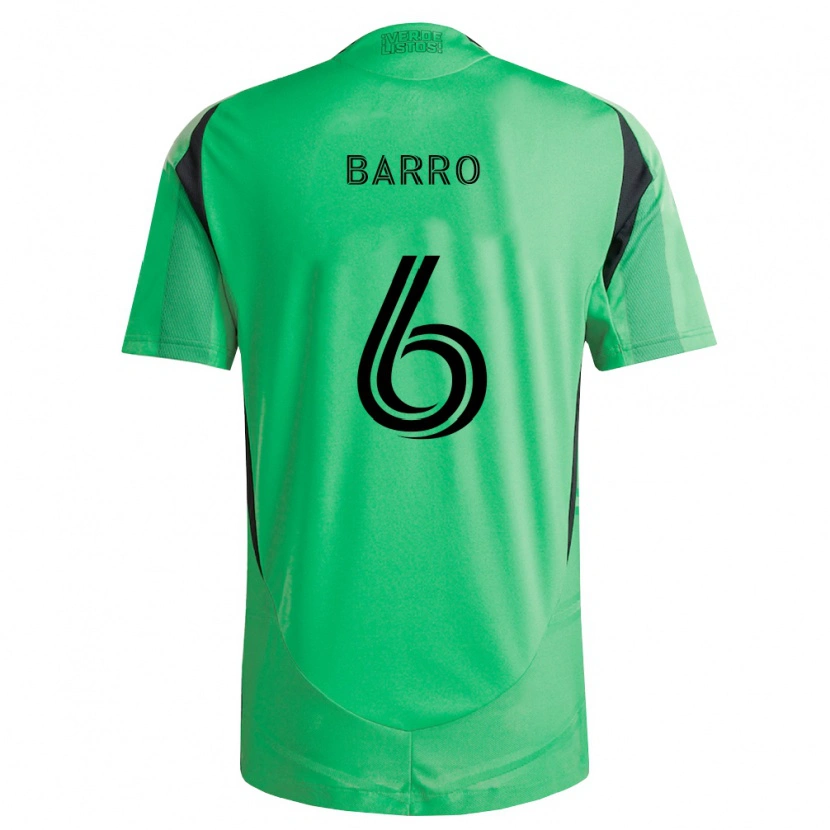 Danxen Mujer Camiseta Djakaría Barro #6 Verde Esmeralda Negro 1ª Equipación 2026/27 La Camisa México
