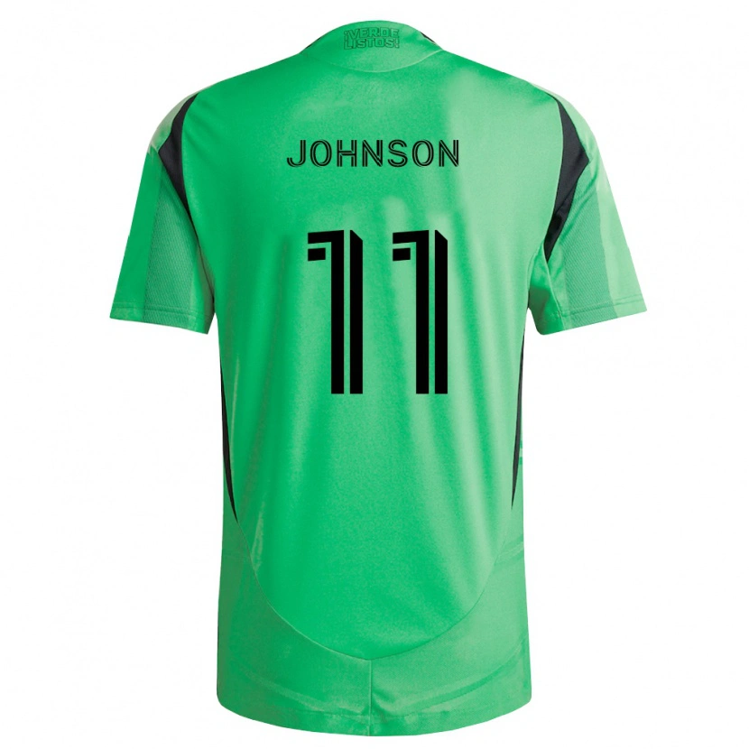 Danxen Mujer Camiseta Emmanuel Johnson #11 Verde Esmeralda Negro 1ª Equipación 2026/27 La Camisa México
