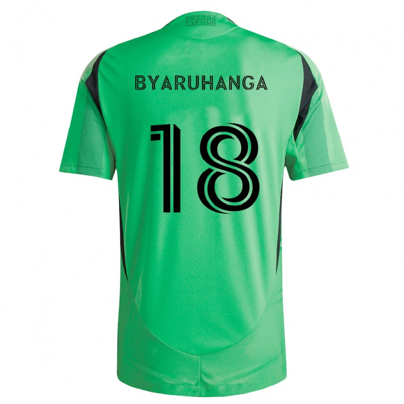 Danxen Mujer Camiseta Bobosi Byaruhanga #18 Verde Esmeralda Negro 1ª Equipación 2026/27 La Camisa México