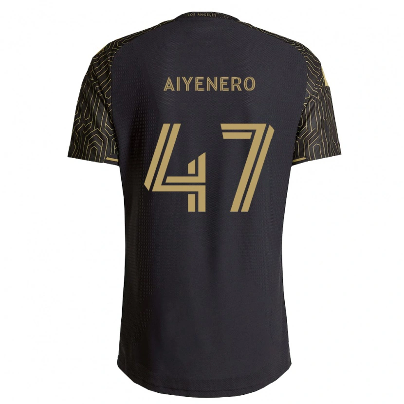 Danxen Mujer Camiseta Marius Aiyenero #47 Marrón Negro 1ª Equipación 2026/27 La Camisa México