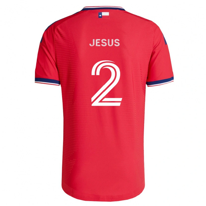 Danxen Mujer Camiseta Geovane Jesus #2 Rojo Azul Blanco 1ª Equipación 2026/27 La Camisa México