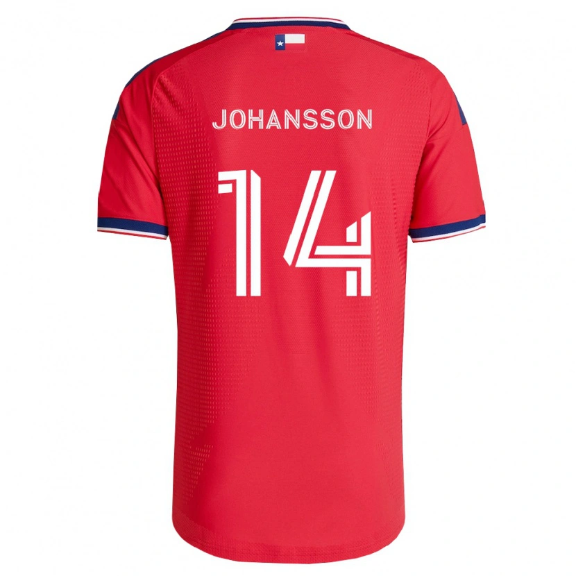 Danxen Mujer Camiseta Herman Johansson #14 Rojo Azul Blanco 1ª Equipación 2026/27 La Camisa México