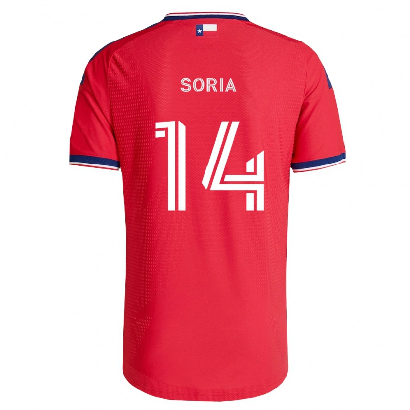 Danxen Mujer Camiseta Alex Soria #14 Rojo Azul Blanco 1ª Equipación 2026/27 La Camisa México