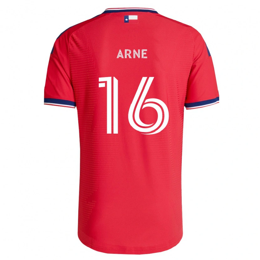 Danxen Mujer Camiseta Patrick Arne #16 Rojo Azul Blanco 1ª Equipación 2026/27 La Camisa México