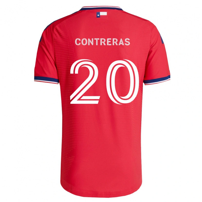 Danxen Mujer Camiseta Jaidyn Contreras #20 Rojo Azul Blanco 1ª Equipación 2026/27 La Camisa México
