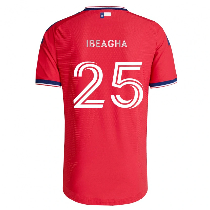 Danxen Mujer Camiseta Sebastien Ibeagha #25 Rojo Azul Blanco 1ª Equipación 2026/27 La Camisa México