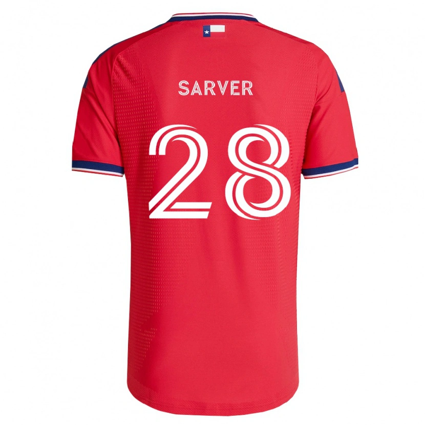 Danxen Mujer Camiseta Sam Sarver #28 Rojo Azul Blanco 1ª Equipación 2026/27 La Camisa México