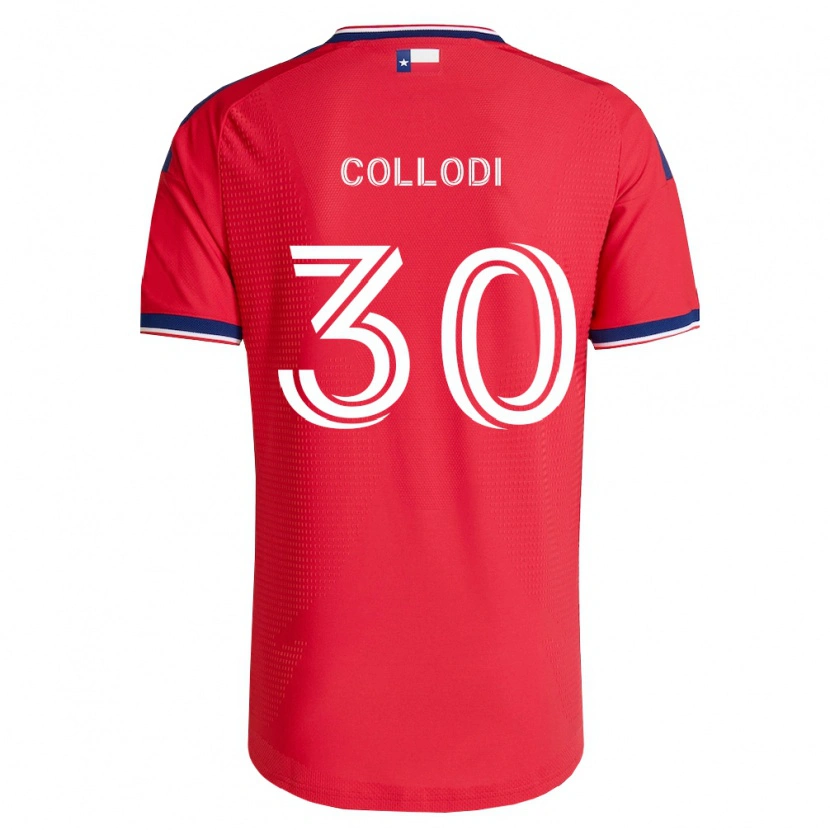 Danxen Mujer Camiseta Michael Collodi #30 Rojo Azul Blanco 1ª Equipación 2026/27 La Camisa México