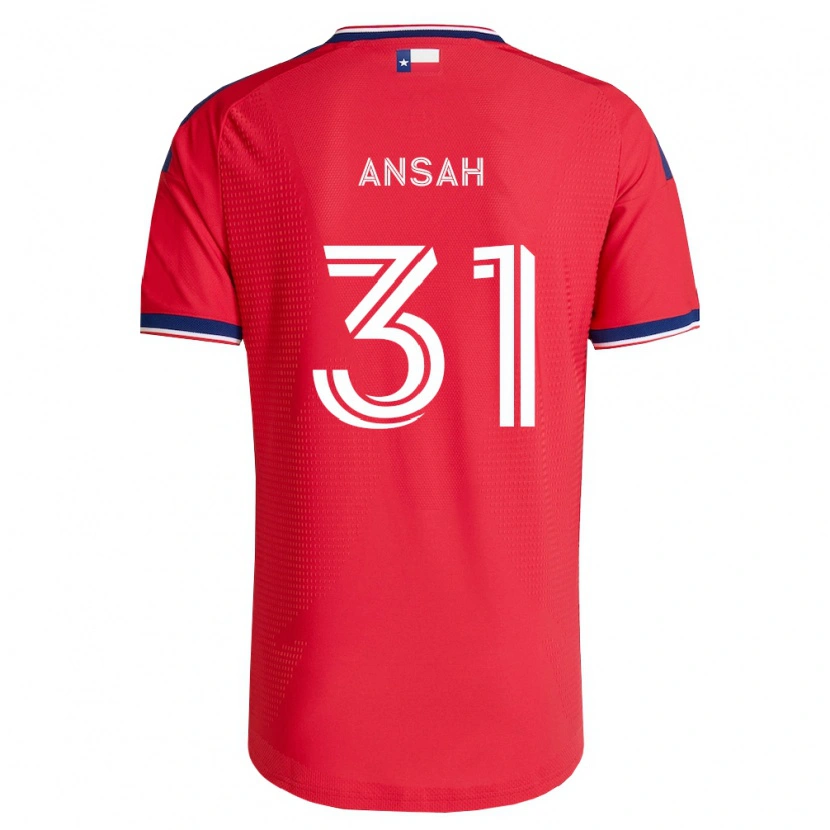 Danxen Mujer Camiseta Eugene Ansah #31 Rojo Azul Blanco 1ª Equipación 2026/27 La Camisa México