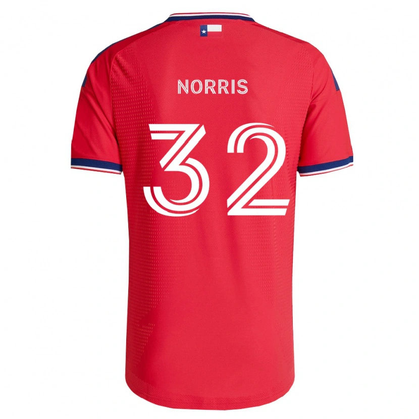 Danxen Mujer Camiseta Nolan Norris #32 Rojo Azul Blanco 1ª Equipación 2026/27 La Camisa México