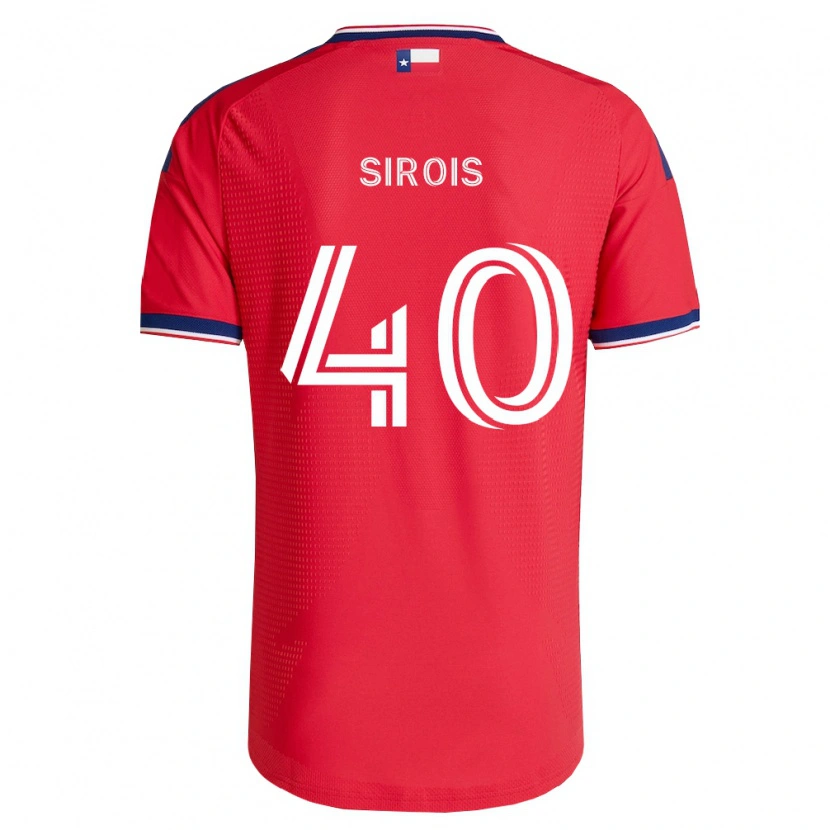 Danxen Mujer Camiseta Jonathan Sirois #40 Rojo Azul Blanco 1ª Equipación 2026/27 La Camisa México