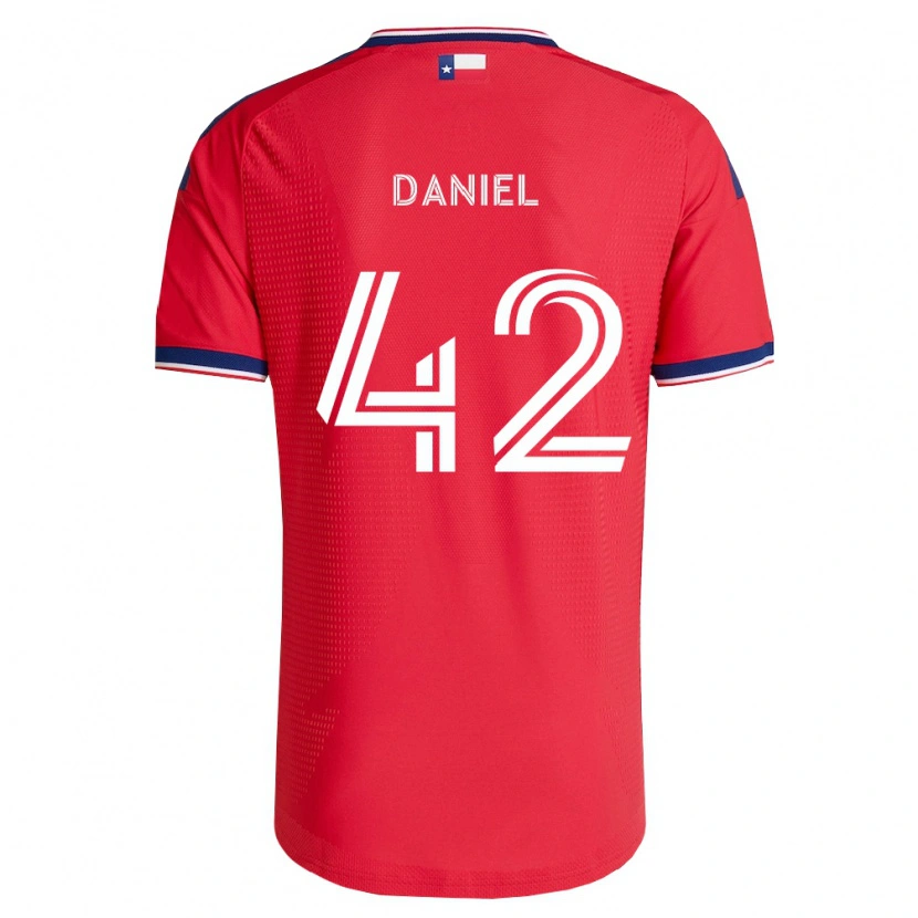 Danxen Mujer Camiseta Daniel De Sousa Britto #42 Rojo Azul Blanco 1ª Equipación 2026/27 La Camisa México
