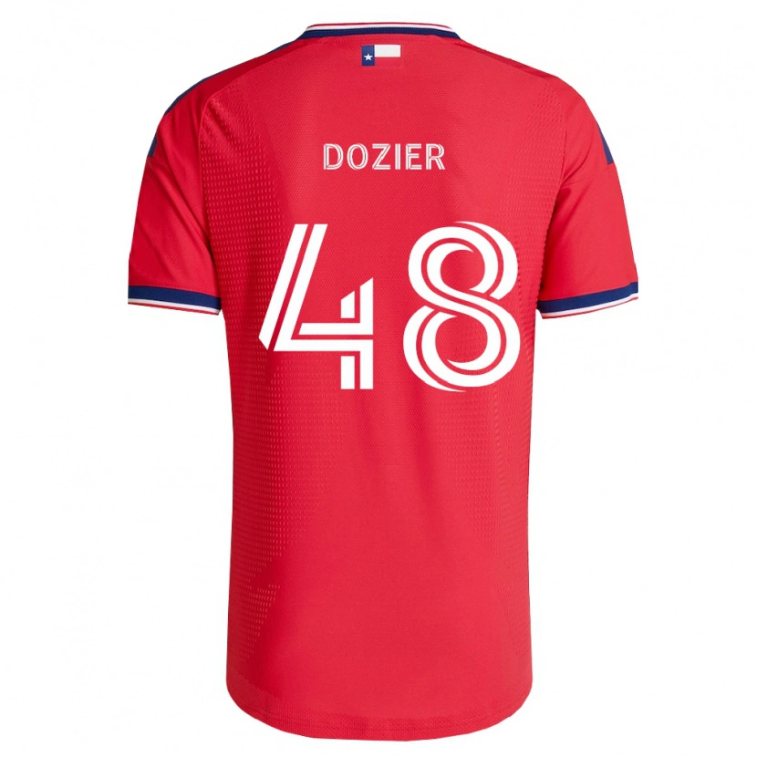 Danxen Mujer Camiseta Jonathon Dozier #48 Rojo Azul Blanco 1ª Equipación 2026/27 La Camisa México