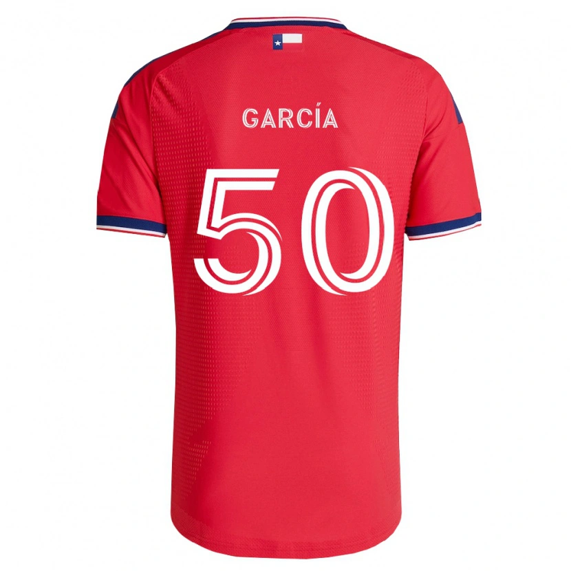 Danxen Mujer Camiseta Diego García #50 Rojo Azul Blanco 1ª Equipación 2026/27 La Camisa México