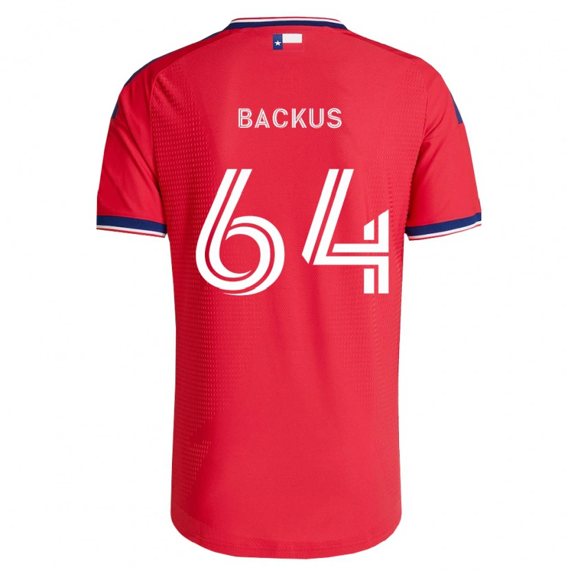 Danxen Mujer Camiseta Braeden Backus #64 Rojo Azul Blanco 1ª Equipación 2026/27 La Camisa México