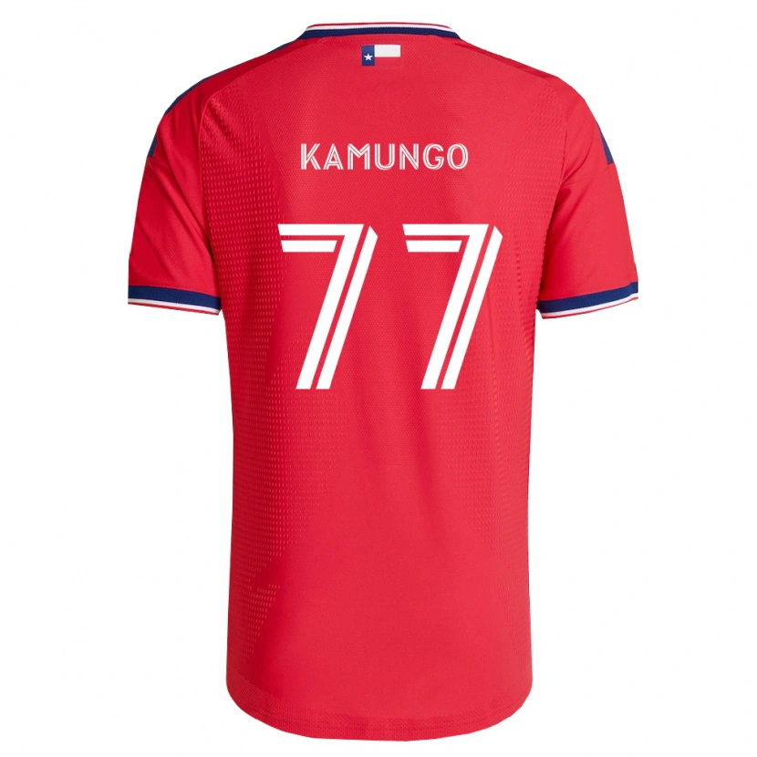 Danxen Mujer Camiseta Bernard Kamungo #77 Rojo Azul Blanco 1ª Equipación 2026/27 La Camisa México