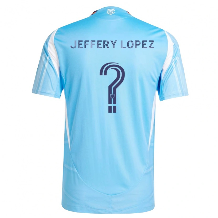 Danxen Mujer Camiseta Jeffery López #0 Azul Cielo Blanco 1ª Equipación 2026/27 La Camisa México