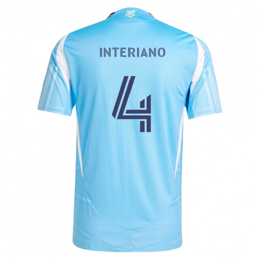 Danxen Mujer Camiseta Jeffrey Interiano #4 Azul Cielo Blanco 1ª Equipación 2026/27 La Camisa México