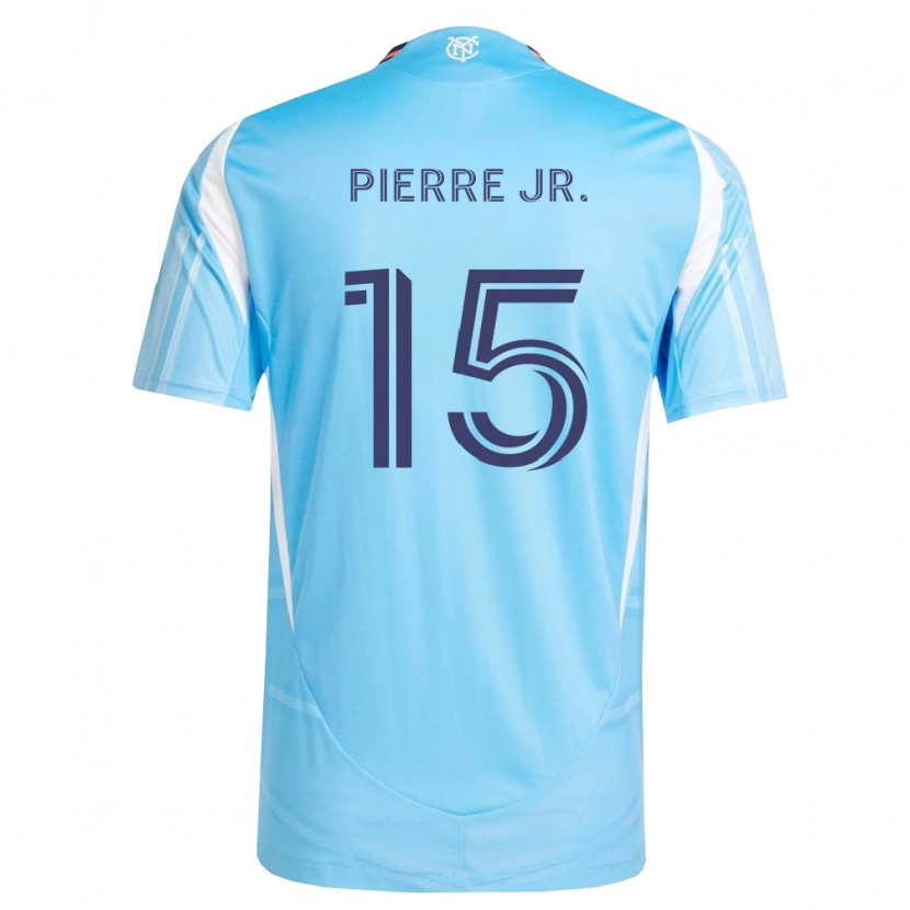 Danxen Mujer Camiseta Kevin Pierre Jr. #15 Azul Cielo Blanco 1ª Equipación 2026/27 La Camisa México