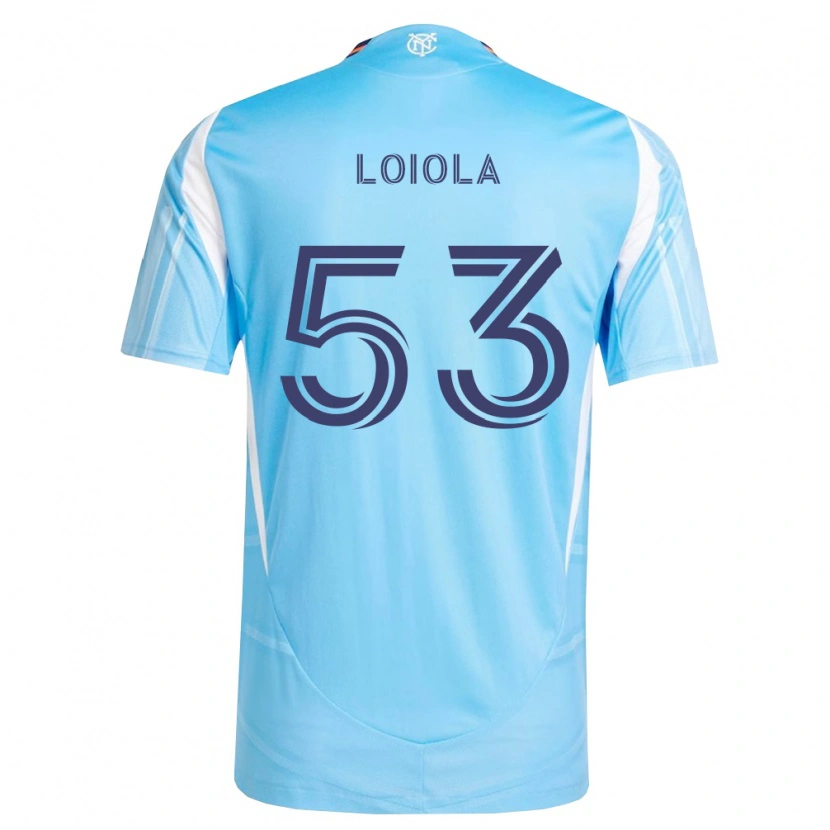 Danxen Mujer Camiseta João Loiola #53 Azul Cielo Blanco 1ª Equipación 2026/27 La Camisa México
