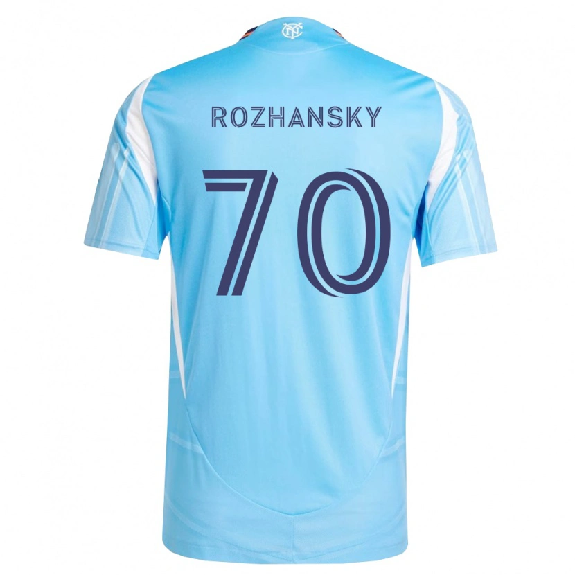 Danxen Mujer Camiseta Jake Rozhansky #70 Azul Cielo Blanco 1ª Equipación 2026/27 La Camisa México