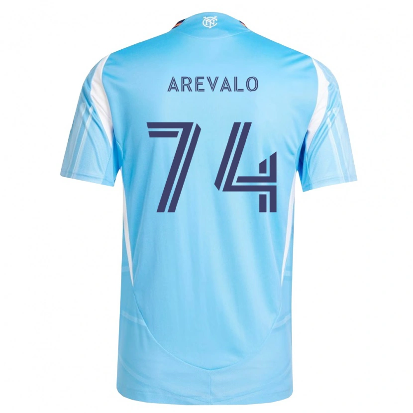Danxen Mujer Camiseta Ronny Arévalo #74 Azul Cielo Blanco 1ª Equipación 2026/27 La Camisa México