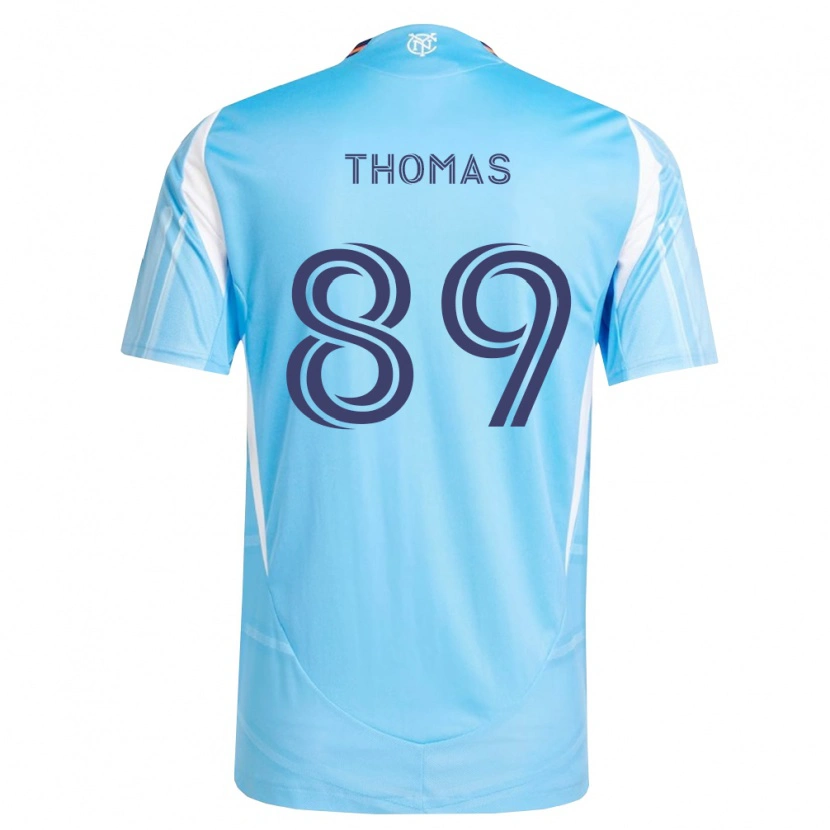 Danxen Mujer Camiseta Dylan Thomas #89 Azul Cielo Blanco 1ª Equipación 2026/27 La Camisa México